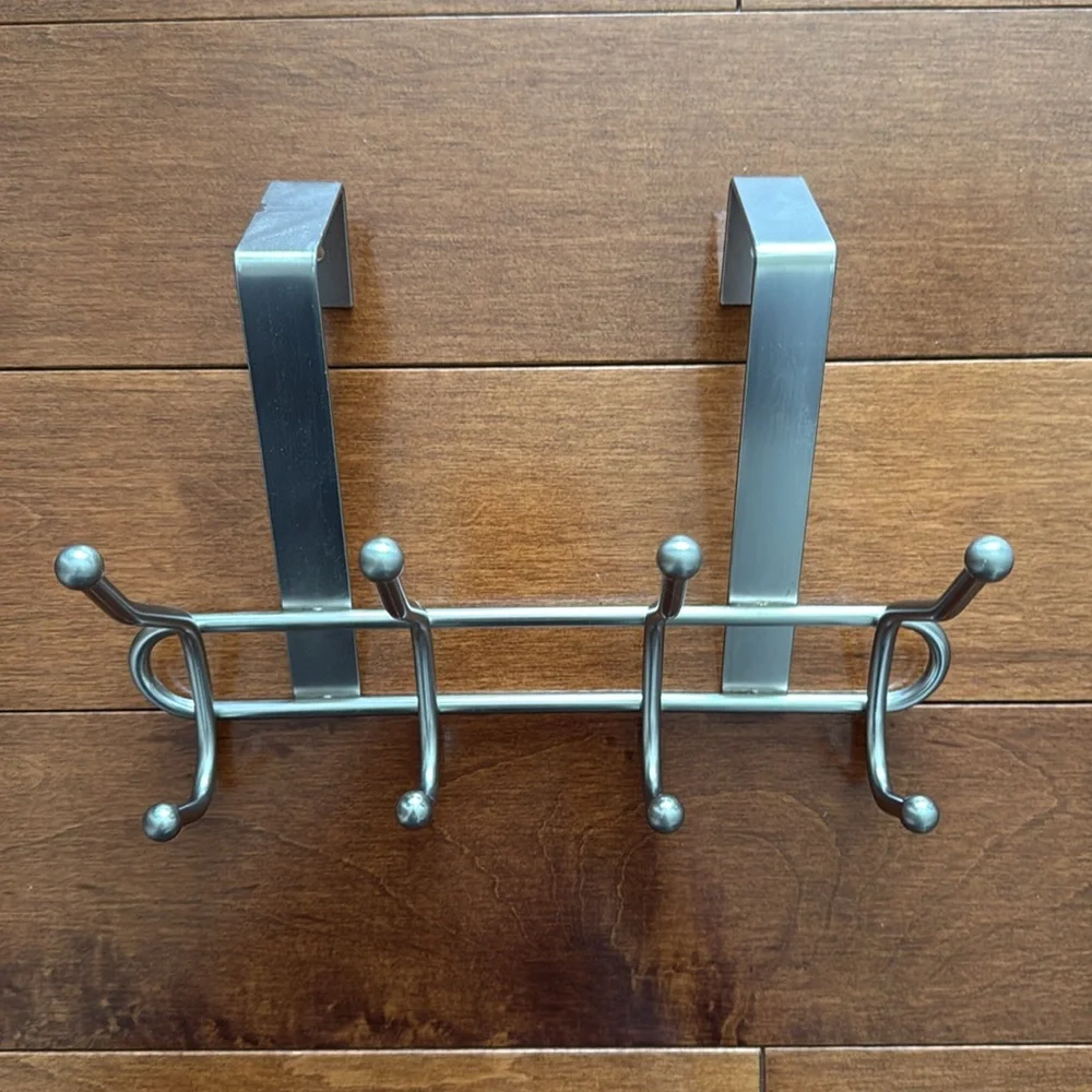 Silver Wall Hook Rack